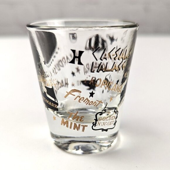 Vintage Las Vegas Hotels Souvenir Shot Glass - Picture 3 of 7